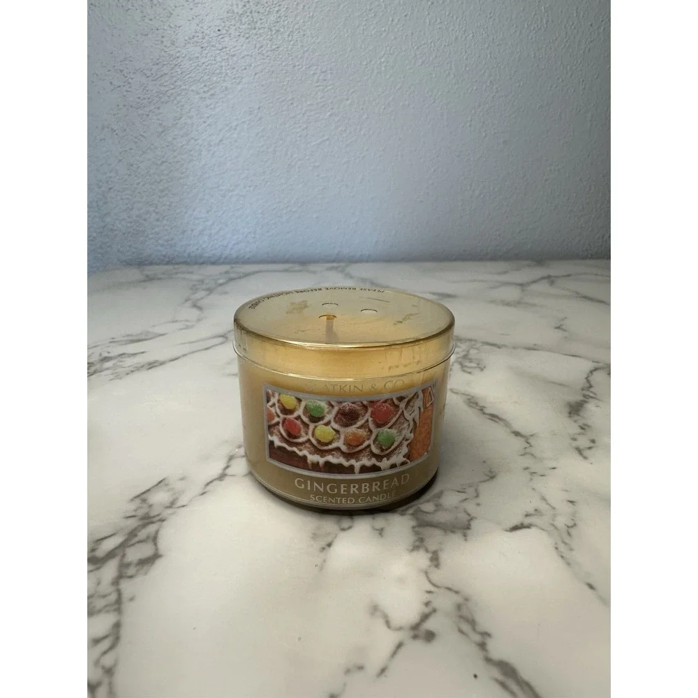 3 Bath & Body Slatkin &‎ Co Mini Holiday Scent Candles. Gingerbread. 1.6oz